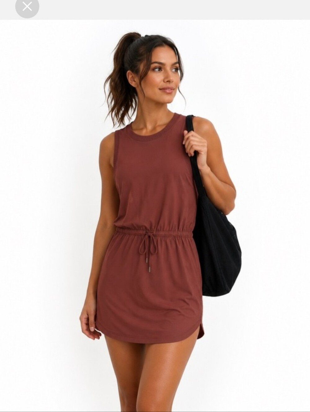 Athleta Rincon Sleeveless Dress -- Dusty Plum / Mauve Brown, Size XS